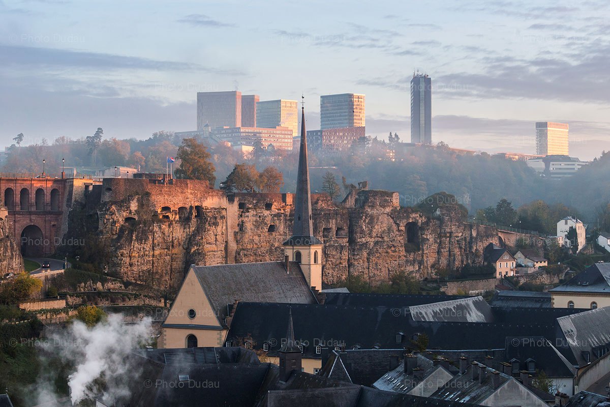 Grund and Kirchberg in Luxembourg city